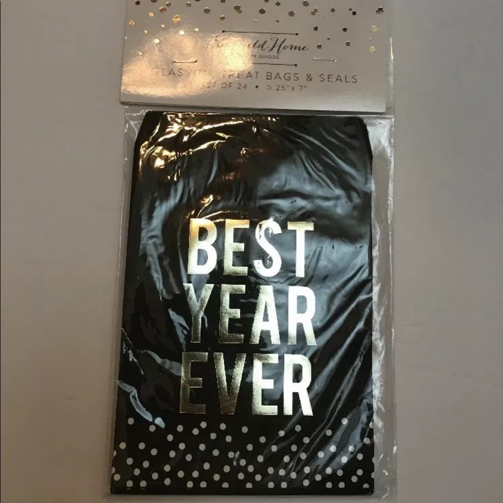 Sheffield Glassine Best Year Ever Treat Bags Seals